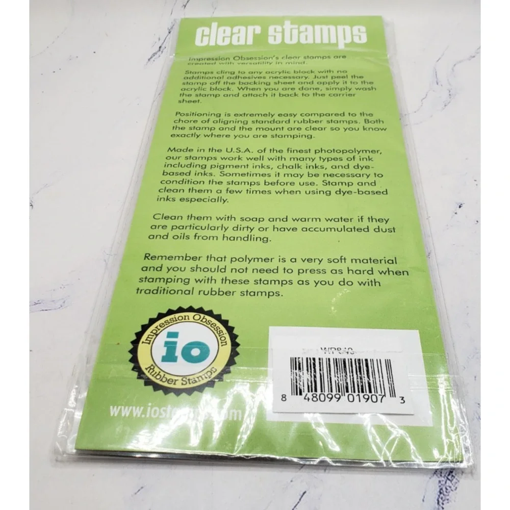 Impression Obsession Clear Cling Stamp Set Yummy Cupcakes WP840